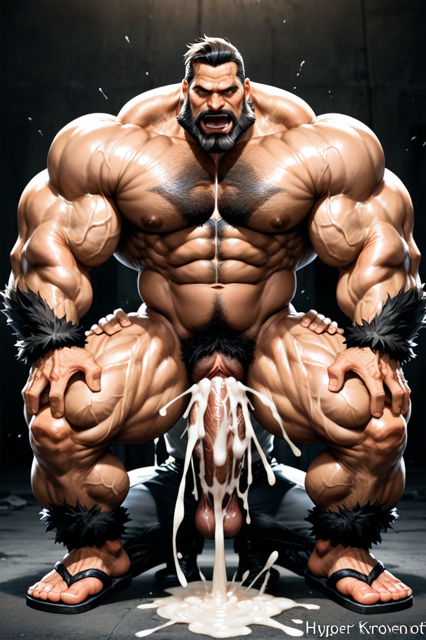 Paw Gloves, Bearded Namor Fucking Bearded Kraven Krovenoft With Pussy, Moaning AI Gay Porn