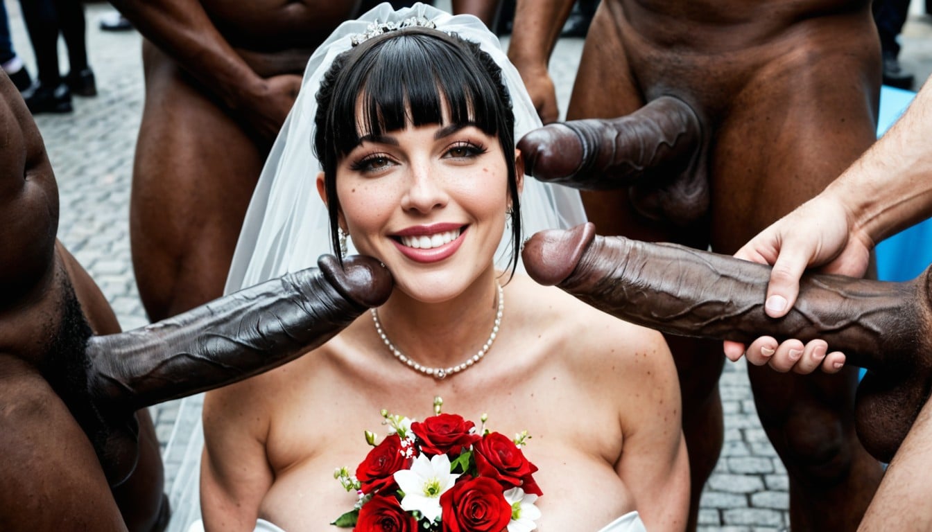 Black Cock Bigger Than Her Torso, Woman Happy, Perfect Face AI黃片