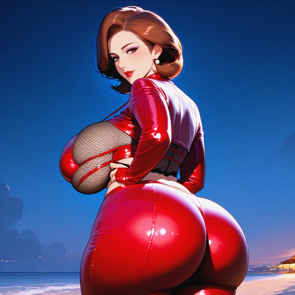 Helen Parr, Detailed Illustration, Massive Butt MILF AI Porn
