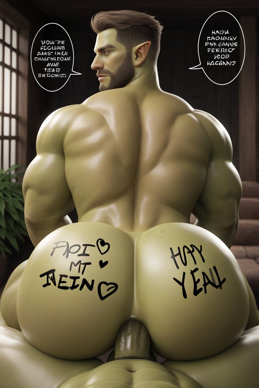 Rear View, Waist, Anal Sex AI Gay Porn