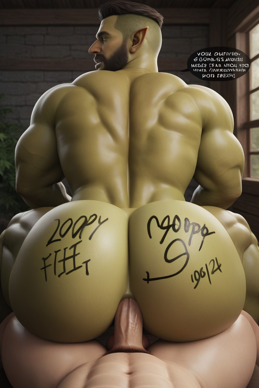 Muscular, Bottom Is Powerful, Dom Bottom AI Gay Porn
