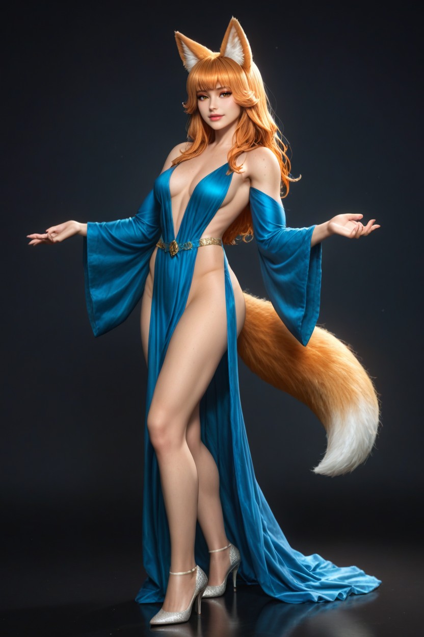 Sensual, Skin Tone, Long Length Furry AI Porn
