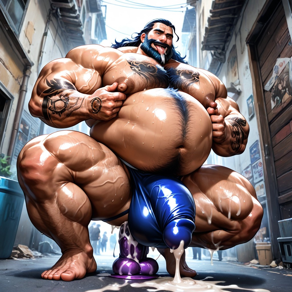 Udyr From League Of Legends, Playing With His Nipples, Fat AI Gay Porn