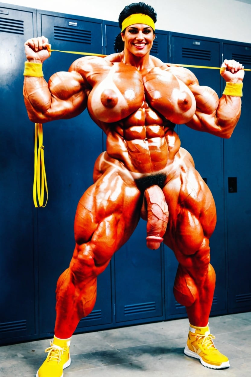 18+, Muscular Veins, Gigantic Muscle Delts 人妖AI黃片