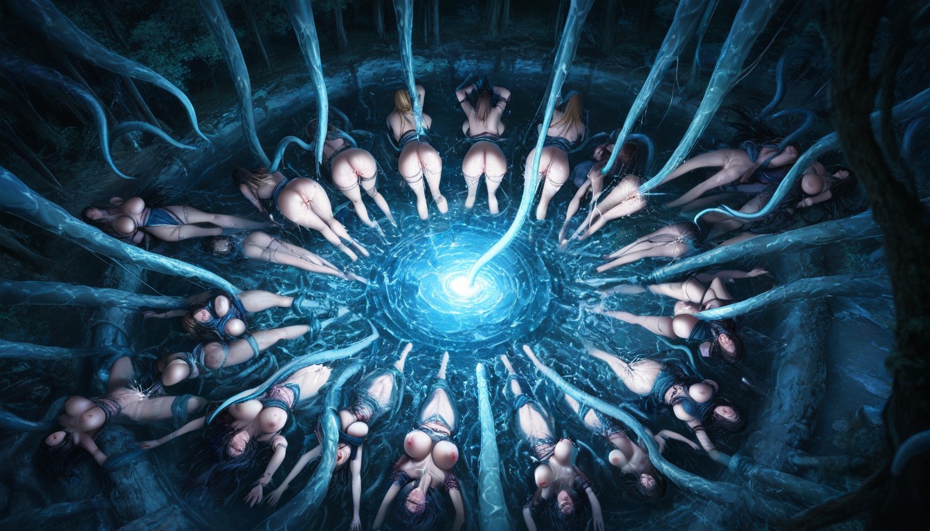Landscape, All Women Is Fucked By Tentacles, Ass Bouncing Hentai AI Porn