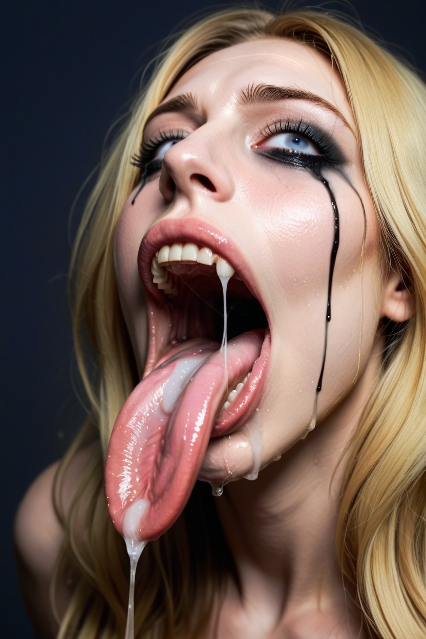 Eyes Further Down, Lots Of Drool, Excessive Drool Everywhere Porno IA