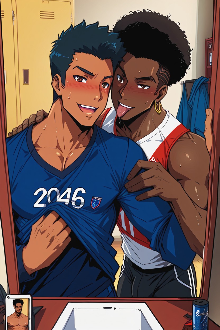 Black Man Is With Indian Man From, Bromance, Bromance AI Gay Porn
