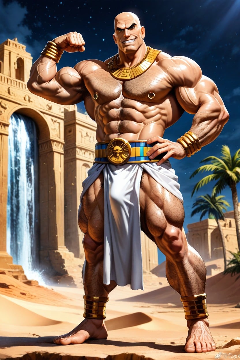 Smirk, Bodybuilder, Night AI Gay Porn