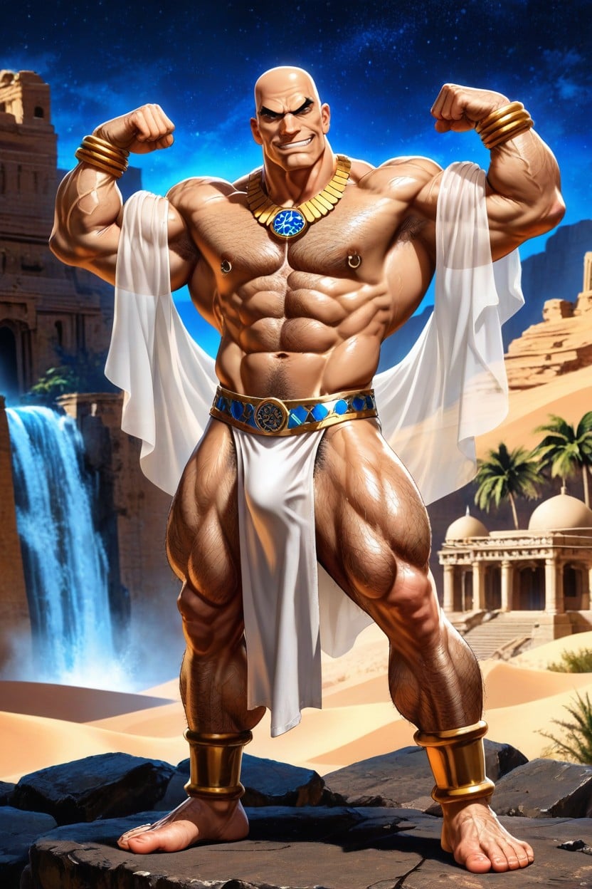 Fit, Night, Temple AI Gay Porn