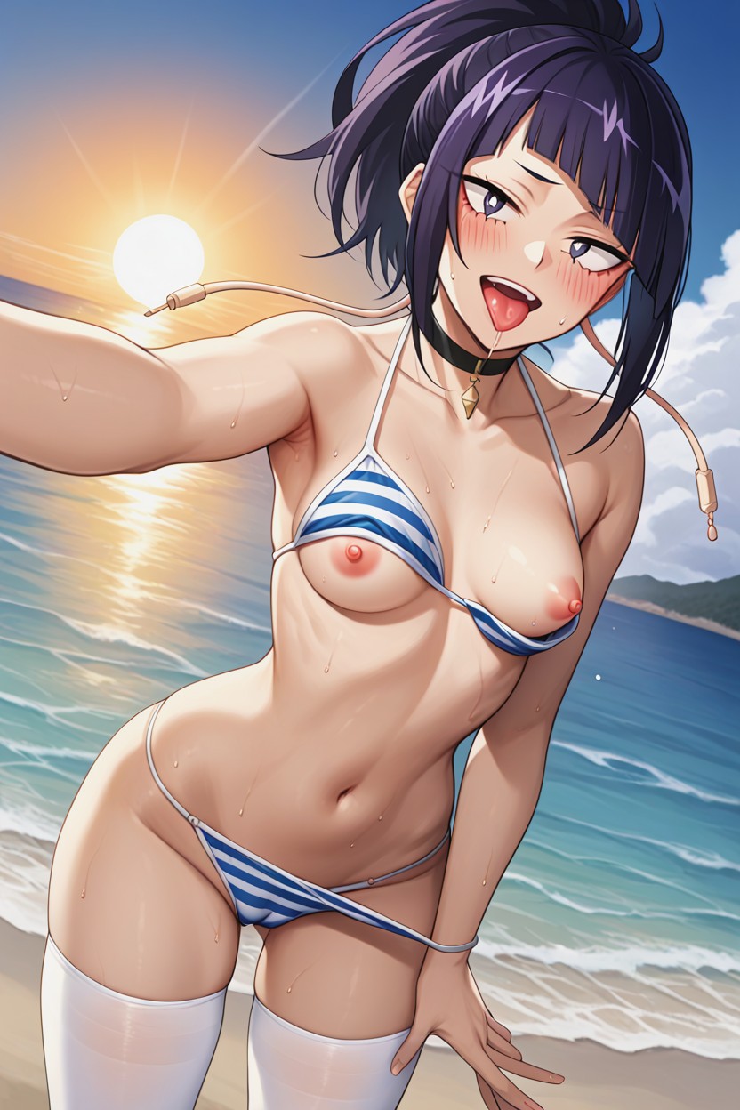 Breasts, Swimsuit, Beach Hentai AI Porn