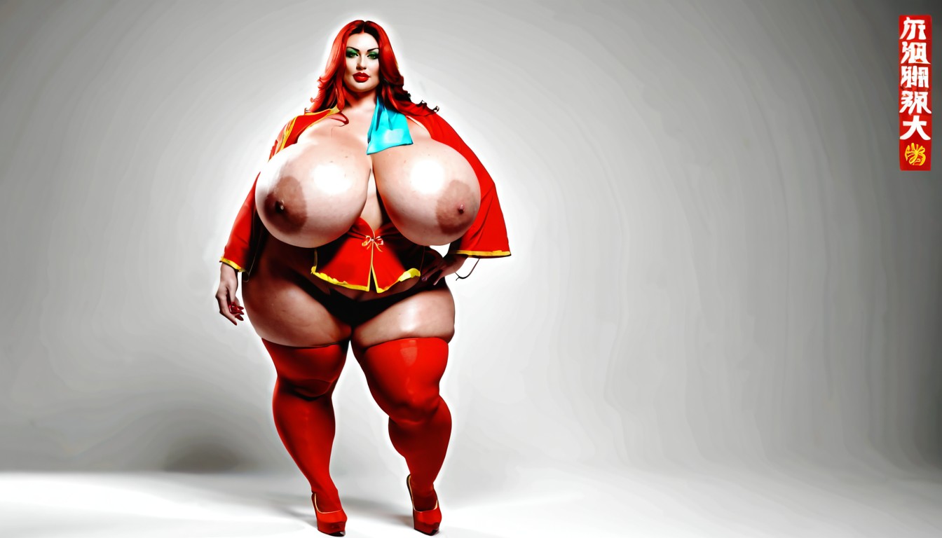 Super Busty, Beautiful Face, Super Bbw AI Porn