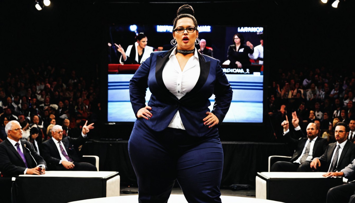 Side View, Hyperrealistic Details, Extremely Large Ass BBW AI Porn