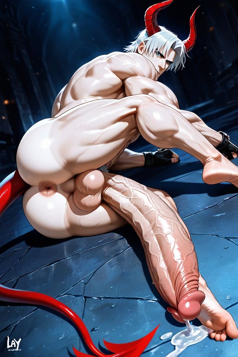 Showing Ass, Presenting Ass, Gigantic Long Penis AI Gay Porn