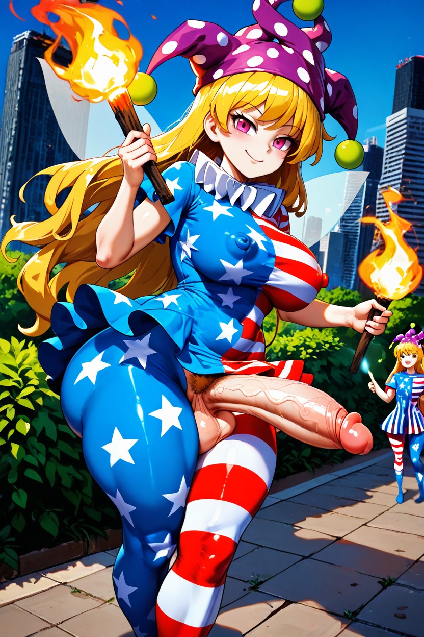 Fairy Wings, Blonde Hair, Excessive Pubic Hair Hentai AI Porn