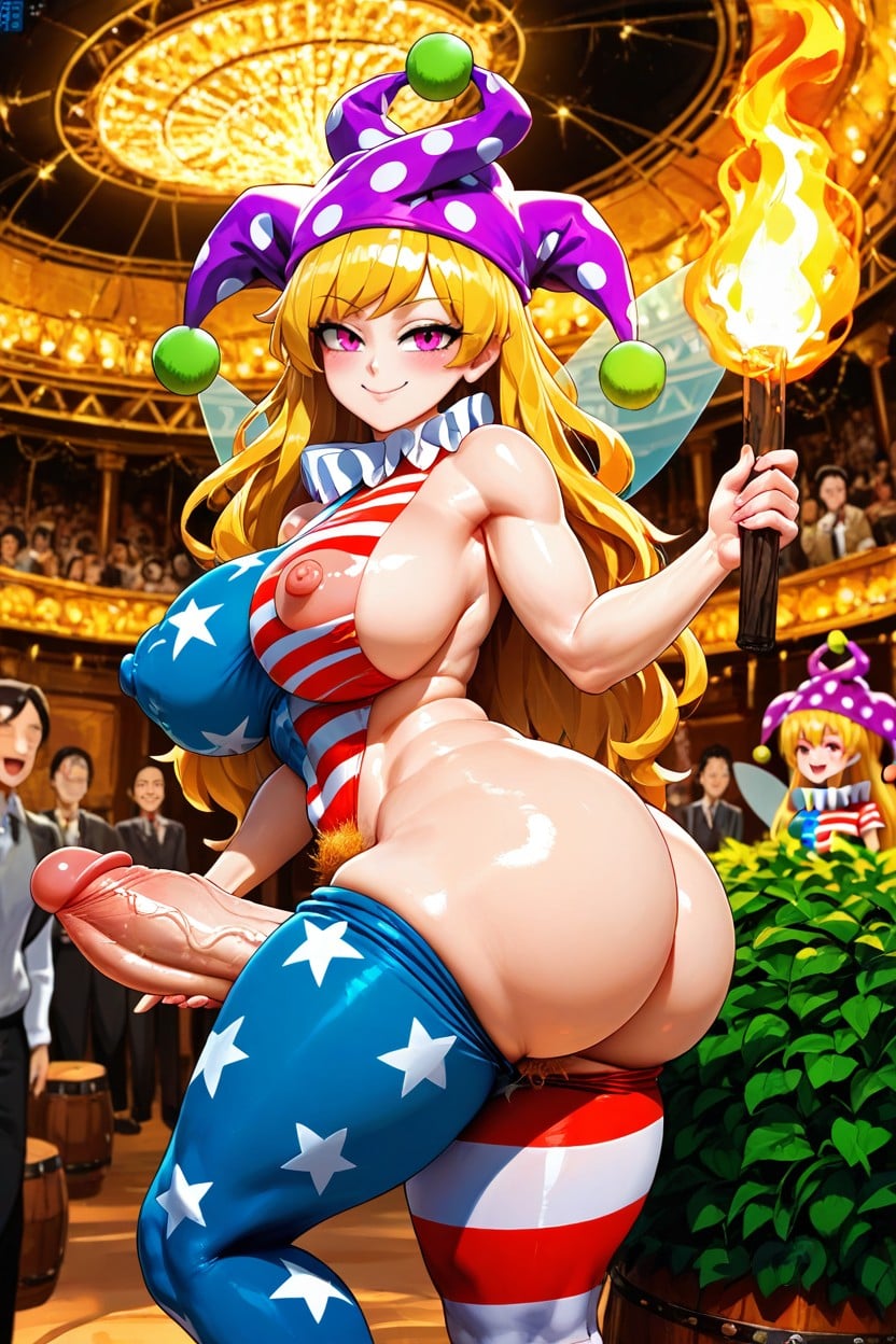 Thick Penis, American Flag Legwear, Fairy Wings Hentai AI Porn