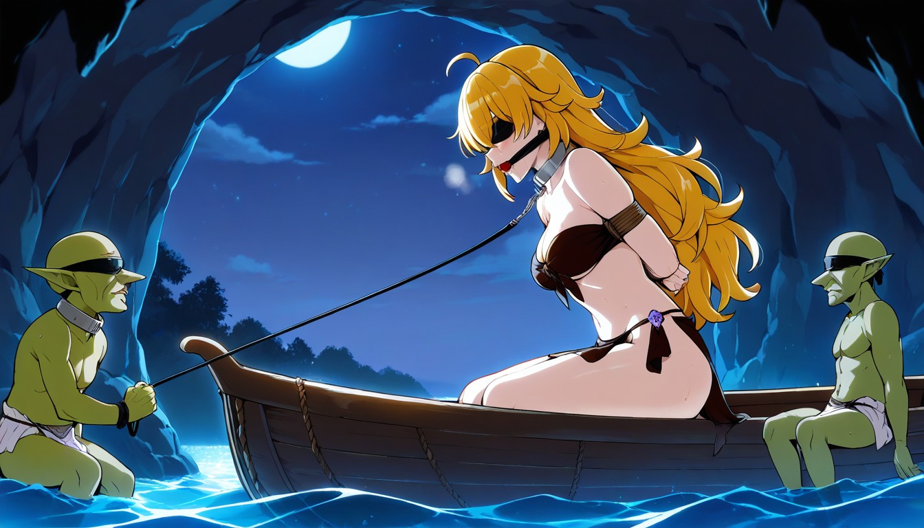 Small Breasts, In Medieval Great Boat, Takeda Hiromitsu Art Style Hentai AI Porn