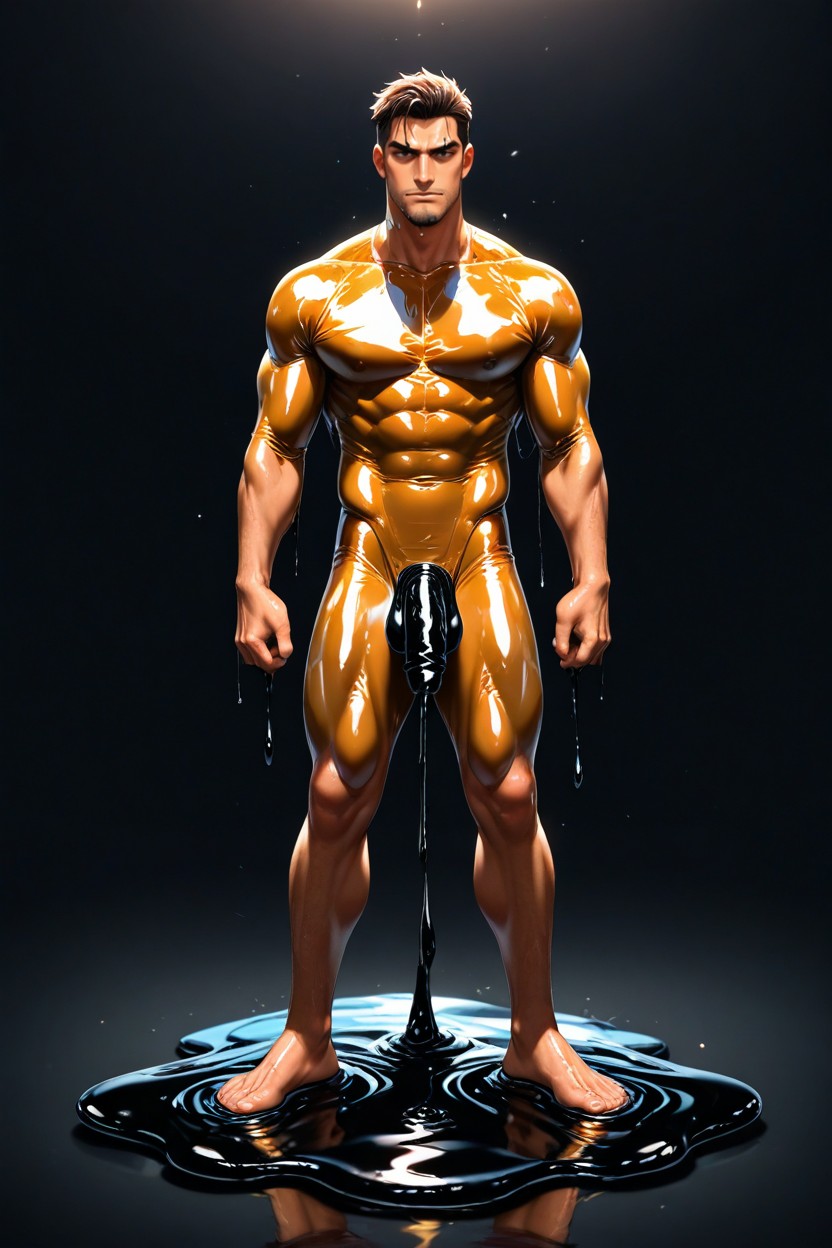 Full Body Visible, Front View, Naked AI Gay Porn