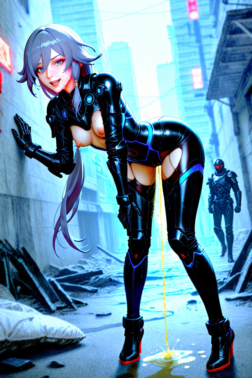 Urine Stream From Vagina, Full Body, Orgasm Expression Hentai AI Porn