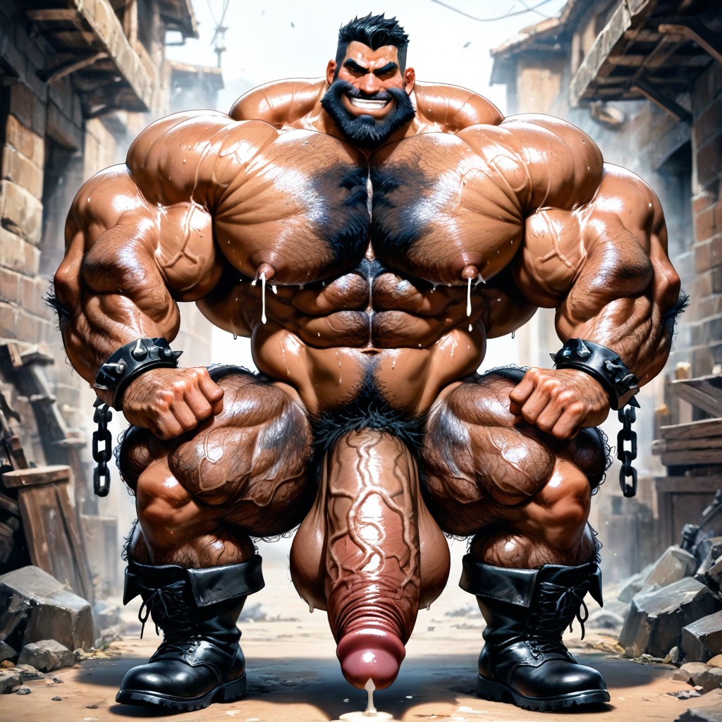 Smug Expression, Bodybuilder, Dungeon AI Gay Porn