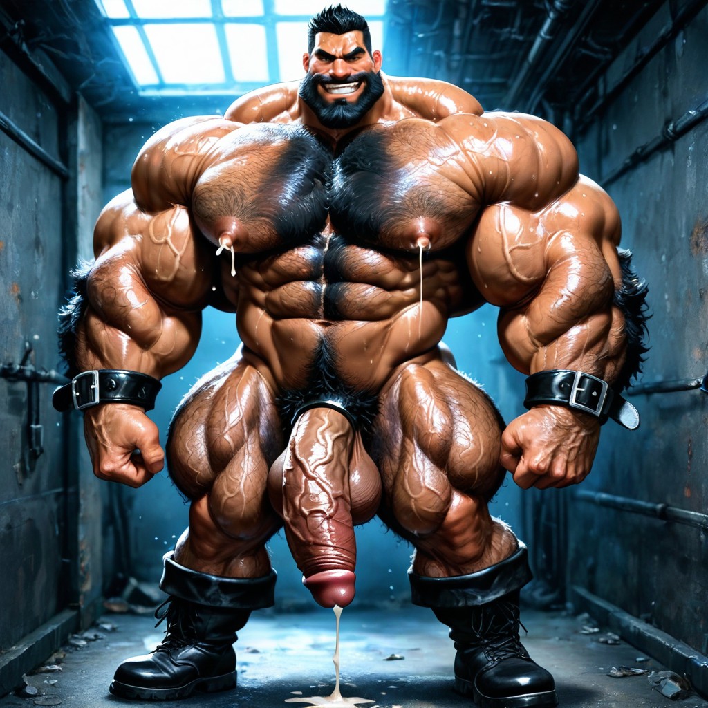 Extreme Hairy Chest, Face Visible, Huge Hairy Pecs AI Gay Porn