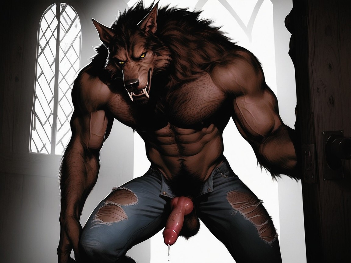 Large Back Muscles, Hard Shadow, Smokes In The Air AI Gay Porn