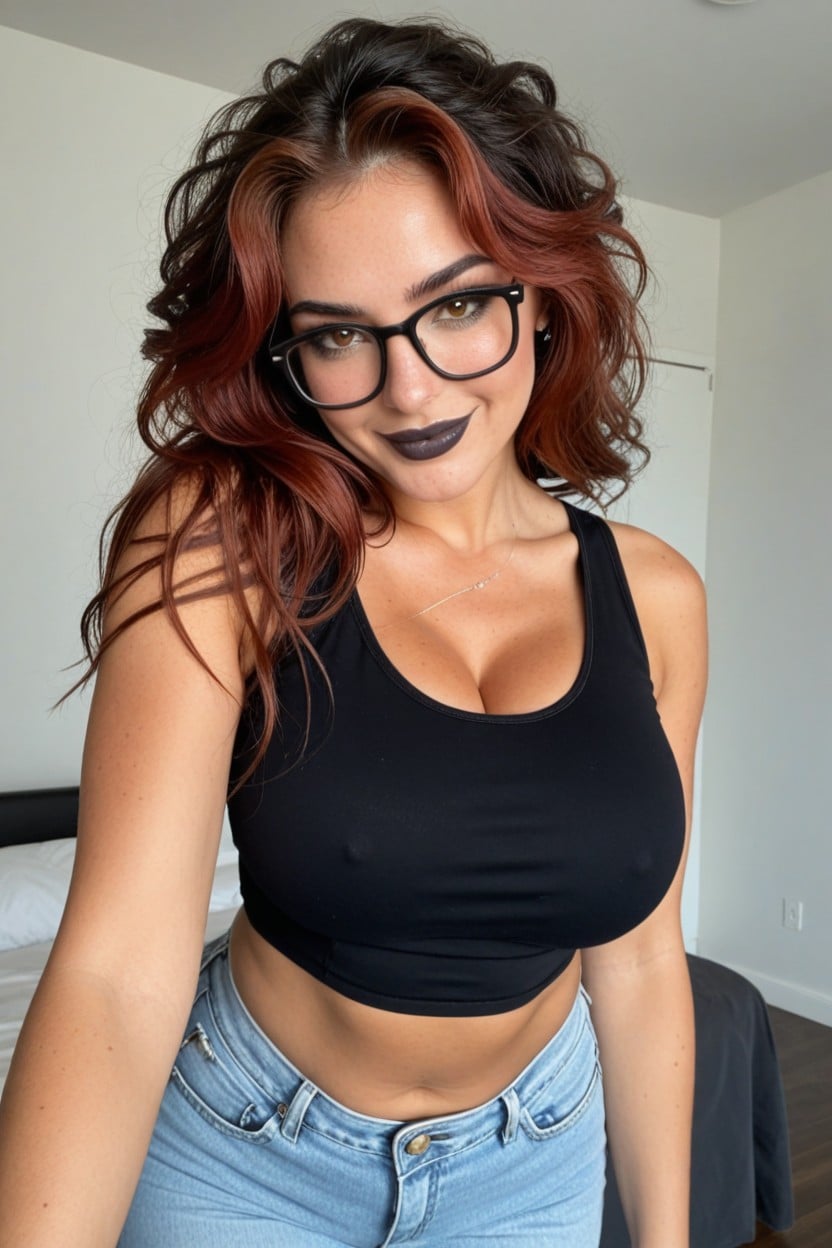 Full Body, Round Breasts, Eye Contact With Viewer AI Porn