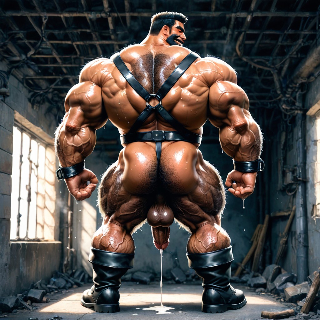 Lactating, Big Nipples, Incredibly Wide Shoulders AI Gay Porn