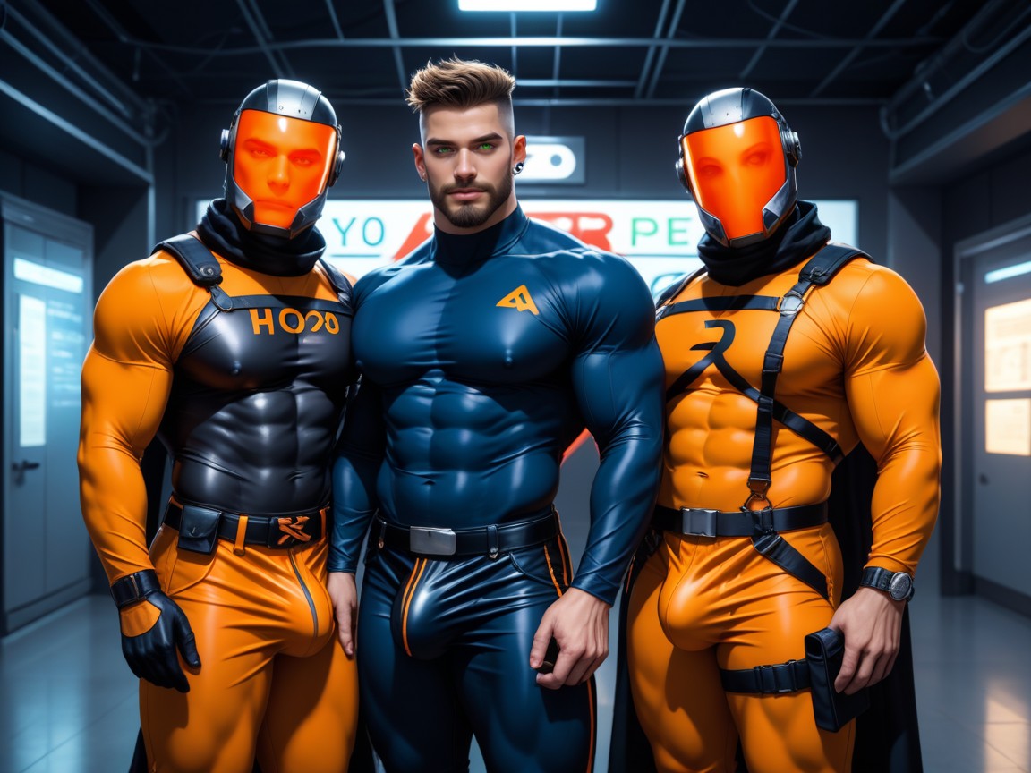 Gigantic Cocks Under Clothing, Cosplay, Horny AI Gay Porn