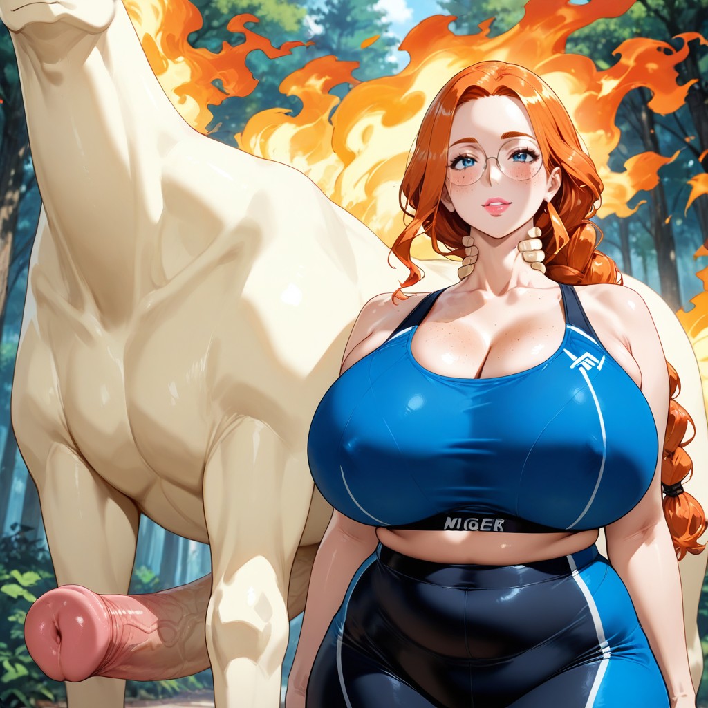 Peaceful Interaction, Rapidash Looks At Woman, Laughing AI Gay Porn