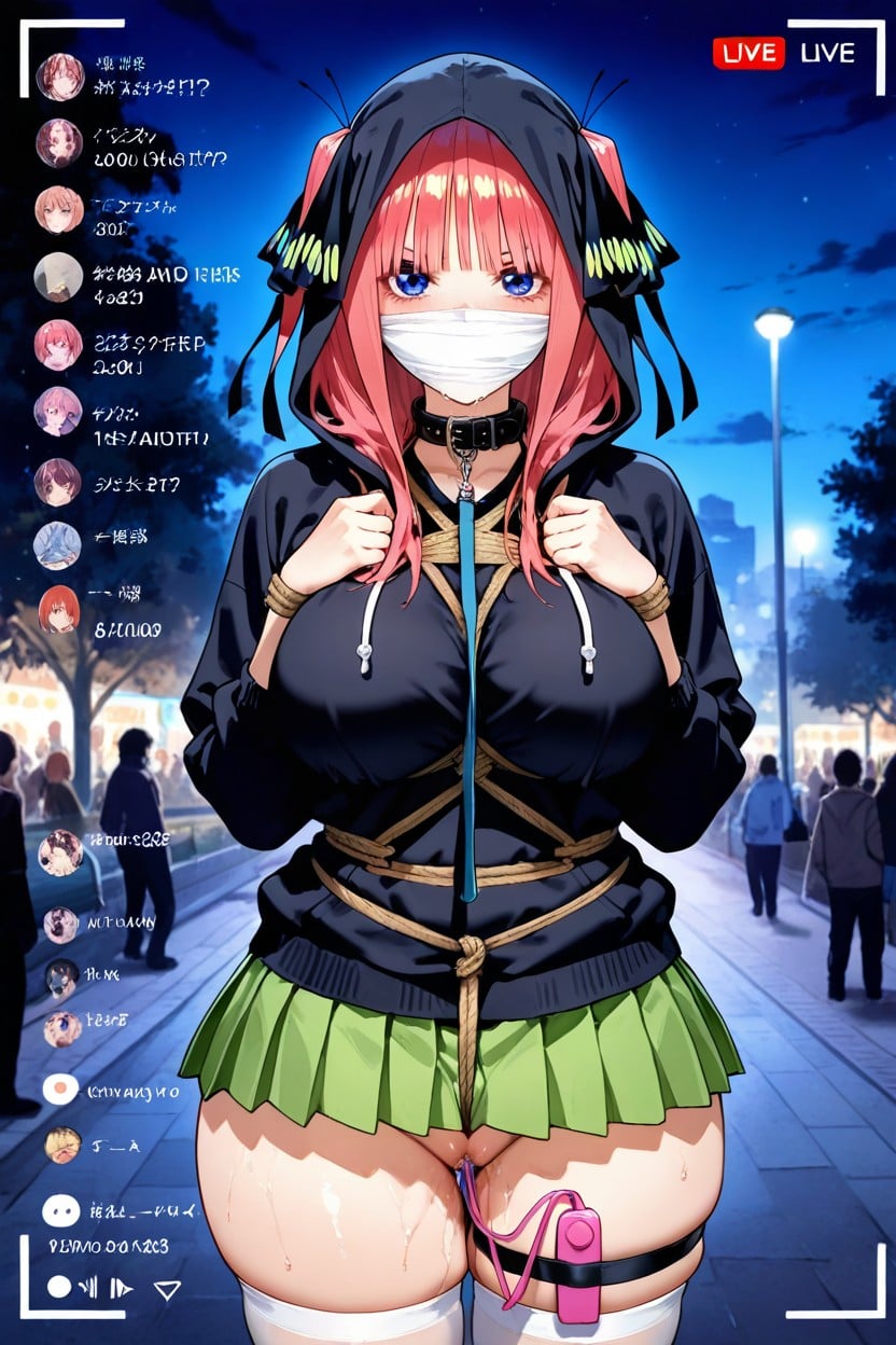 Big Rounded Ass, Hood Up, Blindfolded Hentai AI Porn