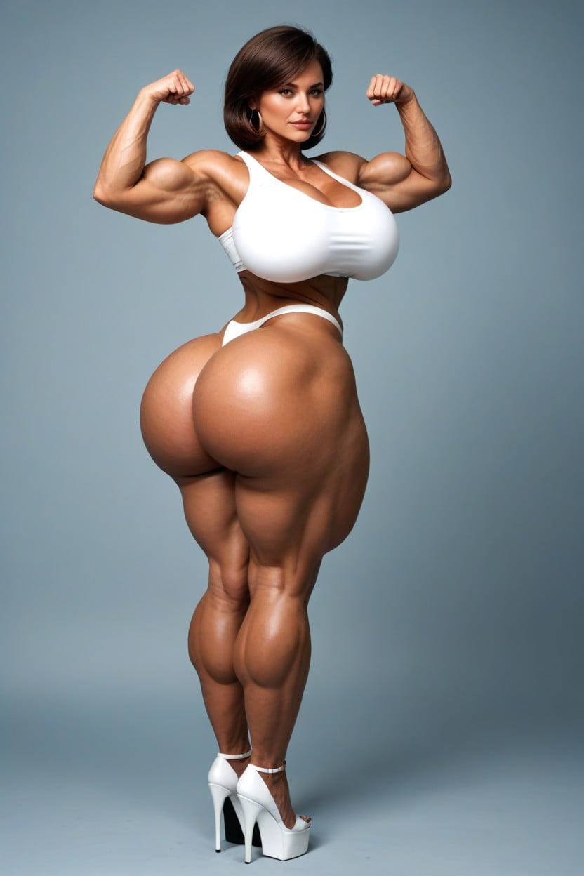 Extremely Muscular, Helen Parr From The Incredibles, Extremely Muscular MILF AI Porn