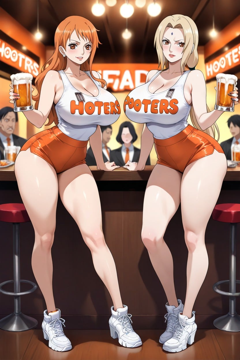 Dynamic Motion Lines, Nami From One Piece, Energetic Mood Hentai AI Porn
