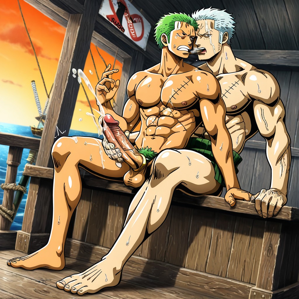Smoker From One Piece, Perfect Faces, Spitting AI Gay Porn