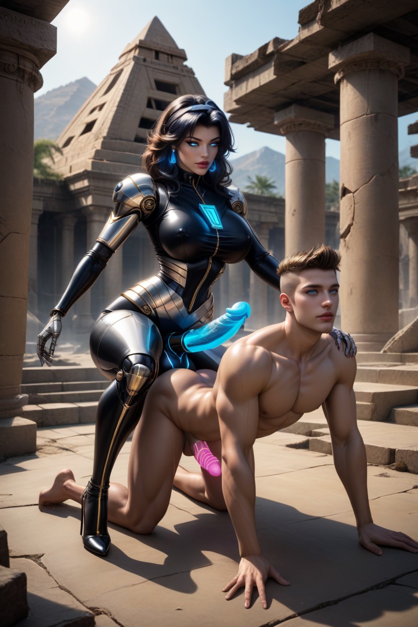Tamina Wildthrusting Into Ass Of Male, Male Doggy Position Fucked, Futa On Male Doggy ニューハーフAIポルノ