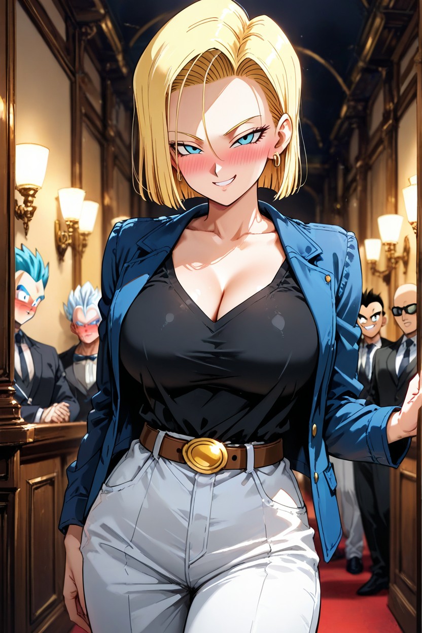 Evil Eyes The Camera Angle Is Frontal, Medium Breast, Showing Both Bodies In Full Hentai AI Porn