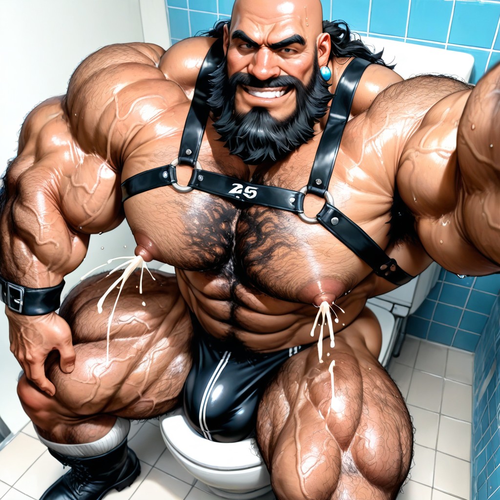 Huge Balls, Face Visible, Naked AI Gay Porn
