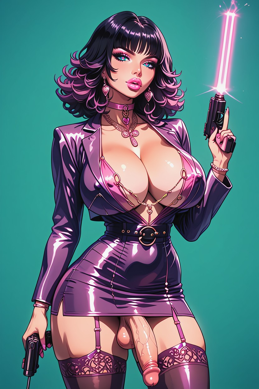 Futanari, Nipple Chain, Perfect Waist AI Porn