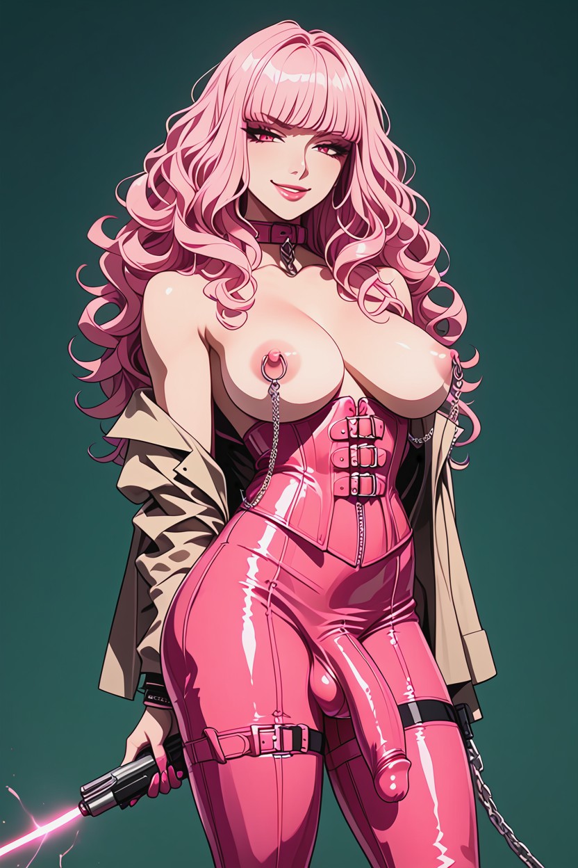 High Heels, Futanari, Curly AI Porn