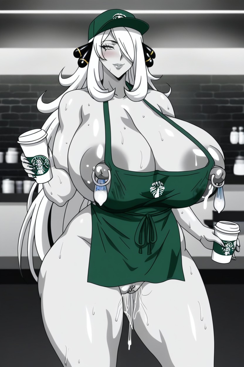 Massive Round Ass, Clit Piercing, Slutty Hentai AI Porn