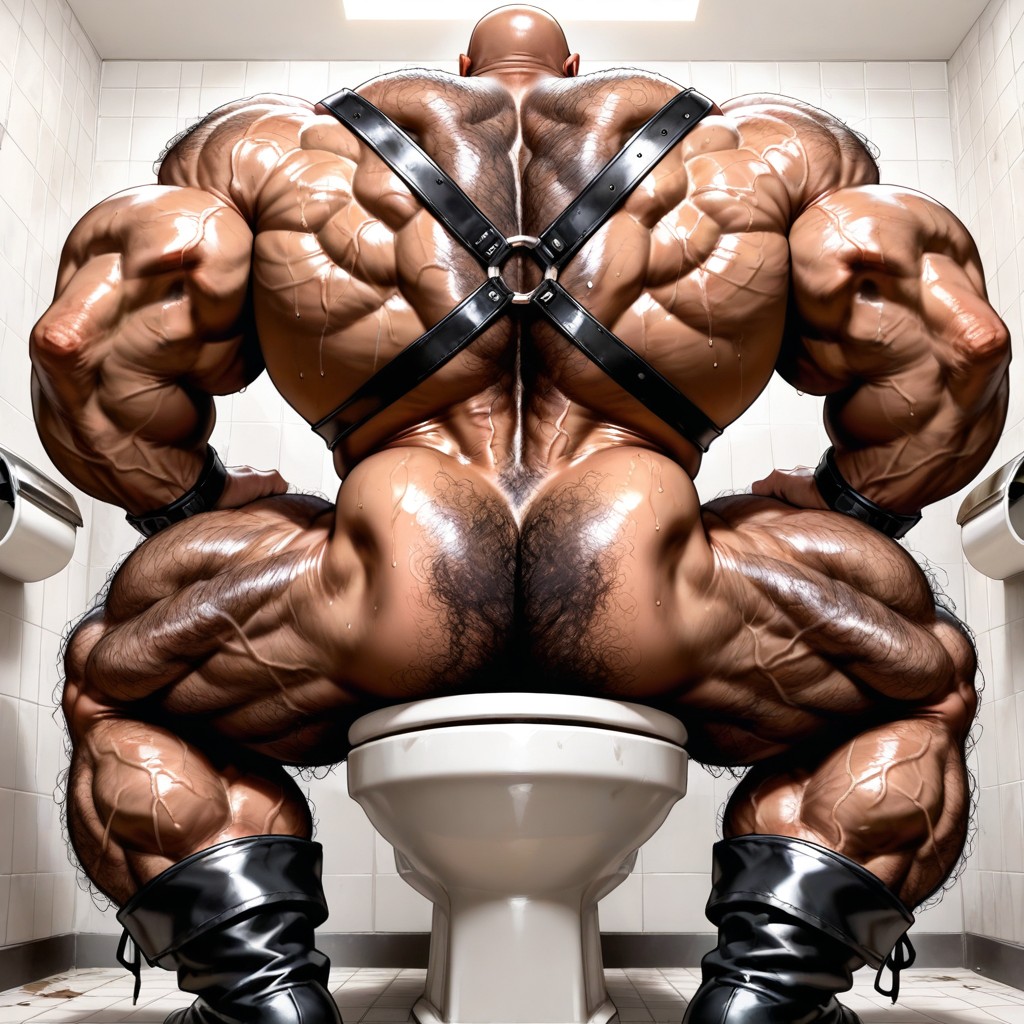 Lactating, Textured, Extreme Hairy Legs Muscle Structure AI Gay Porn