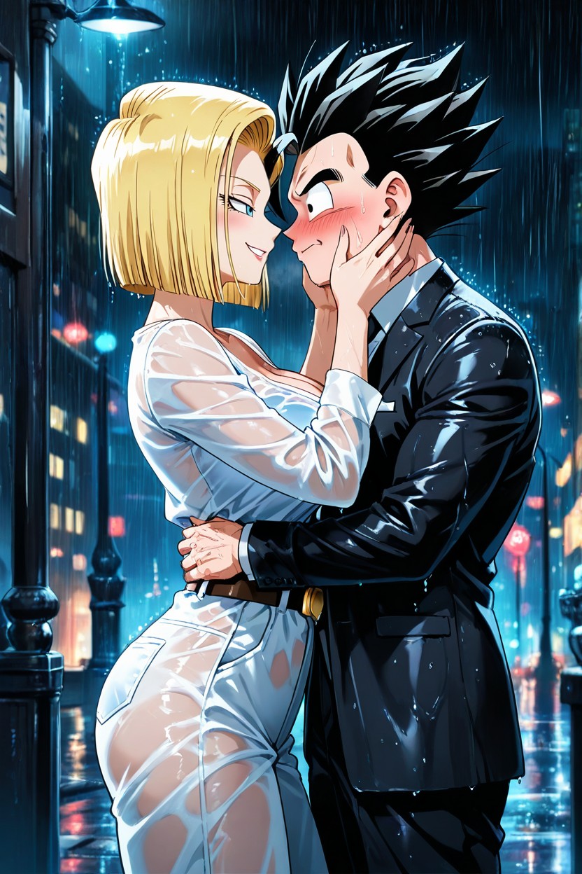 Night, Night, Mischievous (smiling While Blushing) AI Porn