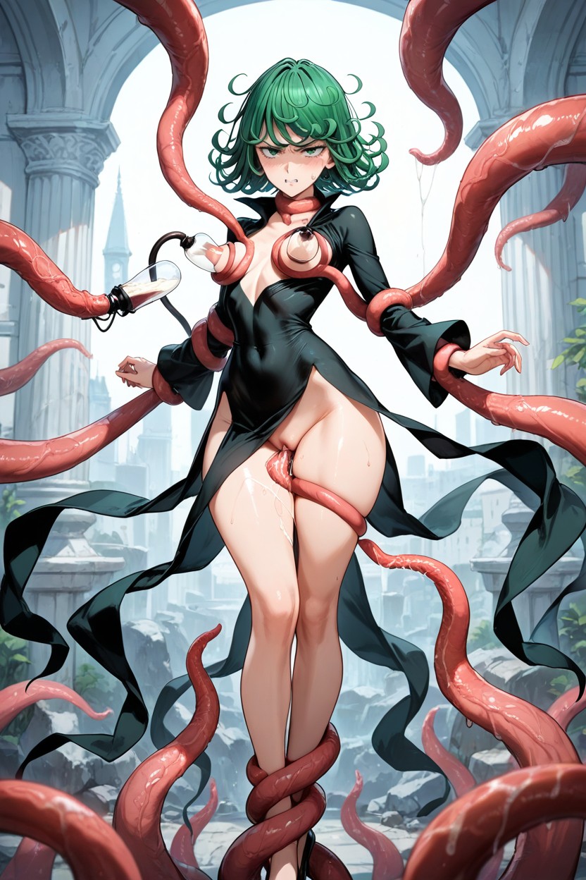Refined Silhouette, Exposed Nipple, Angry Hentai AI Porn