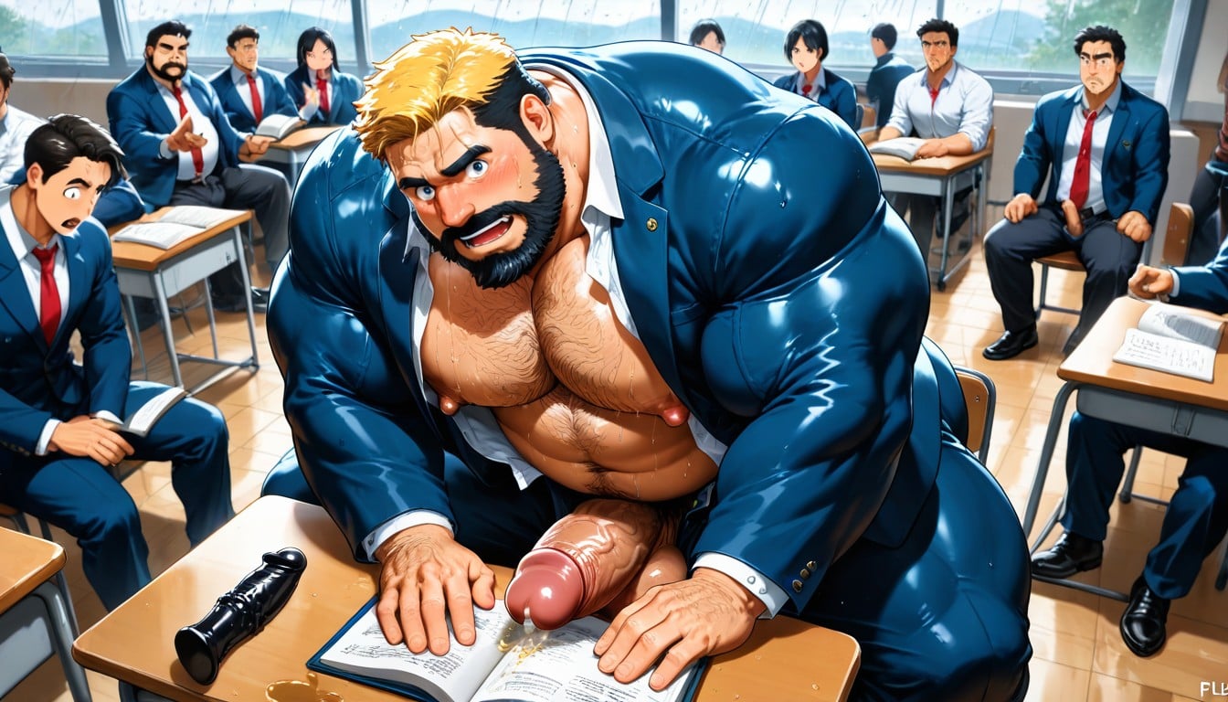 Large Ass, Manly Face, Bara Pecs AI Gay Porn