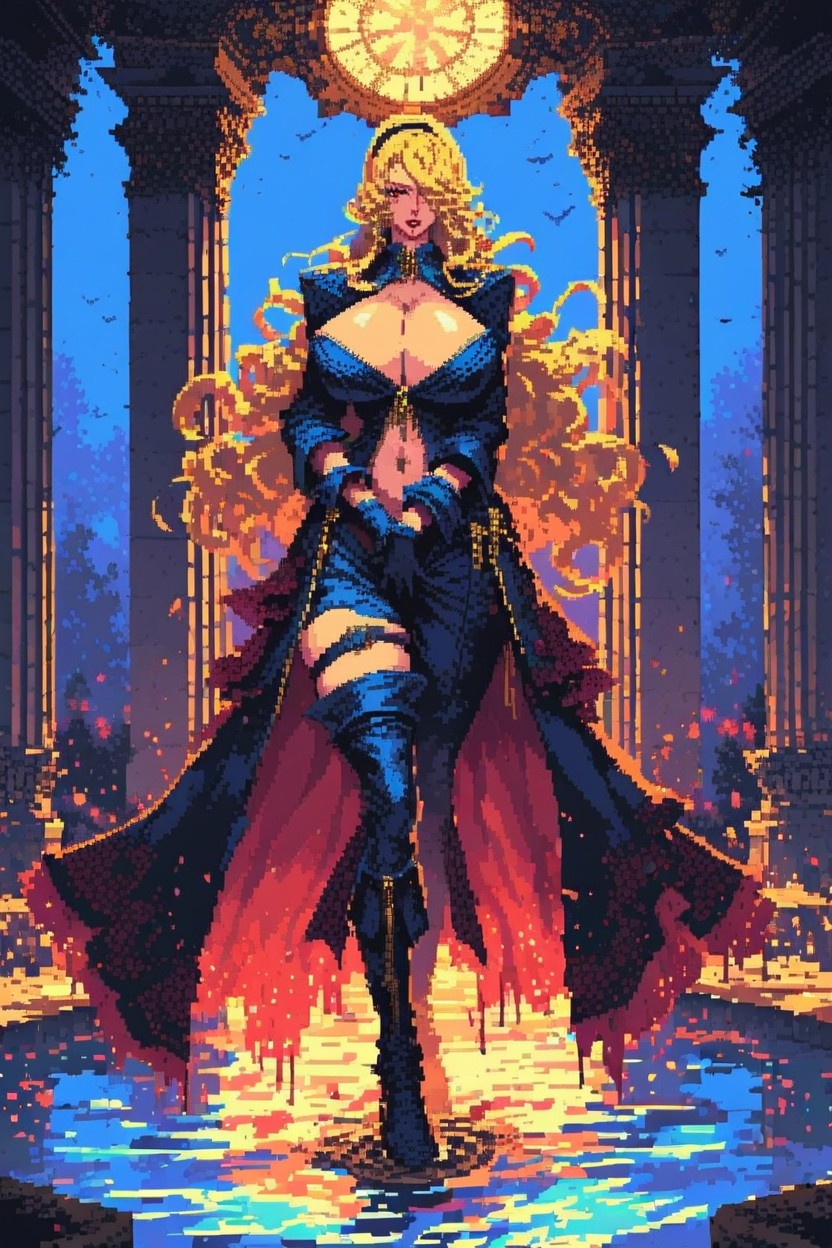 Seductively Poses, Beautiful, Curly Hair Hentai IA