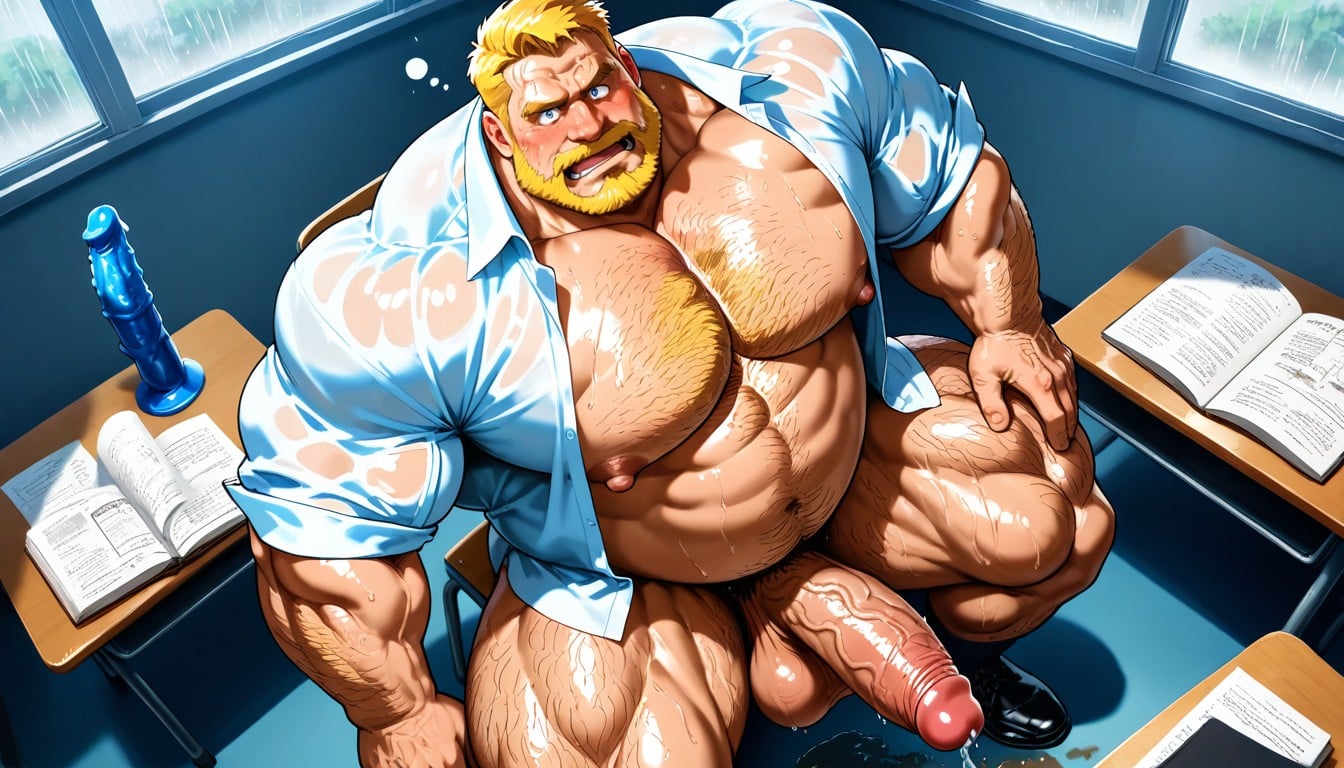 Sexy Eyes, Muscular, Moustache AI Gay Porn