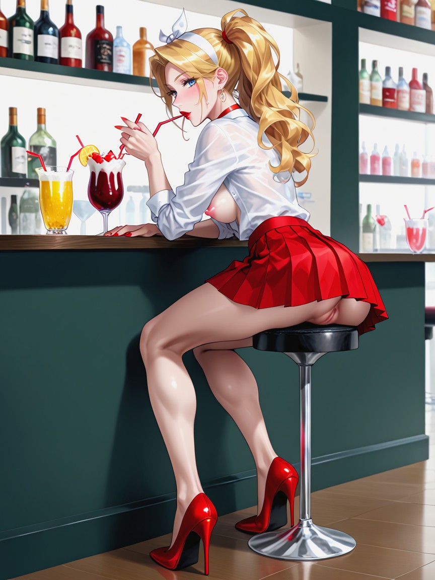 Americana, Blue Eyes, Ultra Detailed Face AI Porn