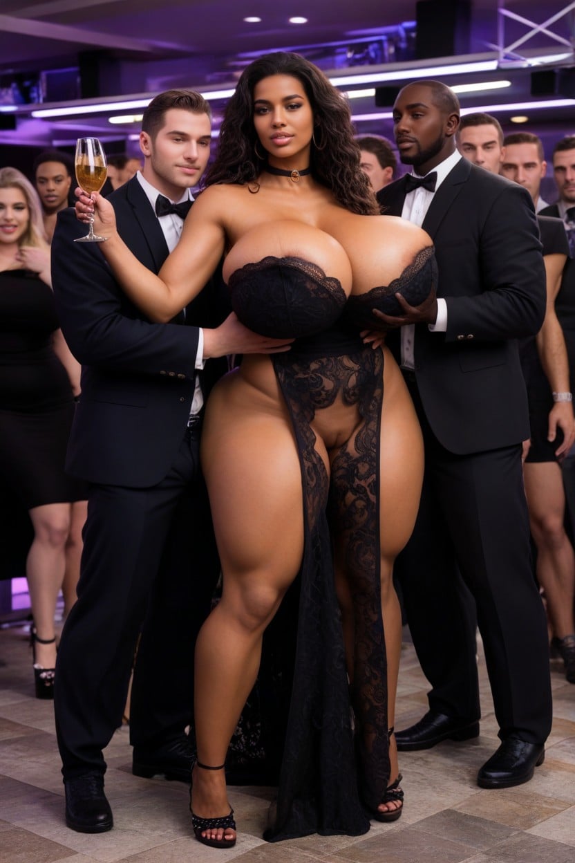 Cleavage, Touching, Wide Hips AI Porn