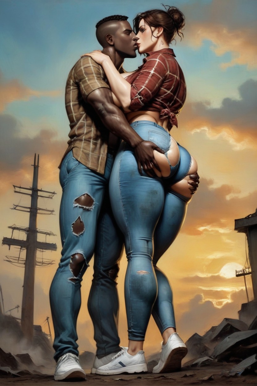 In Love, Ass Spread, Tight Embrace AI Porn