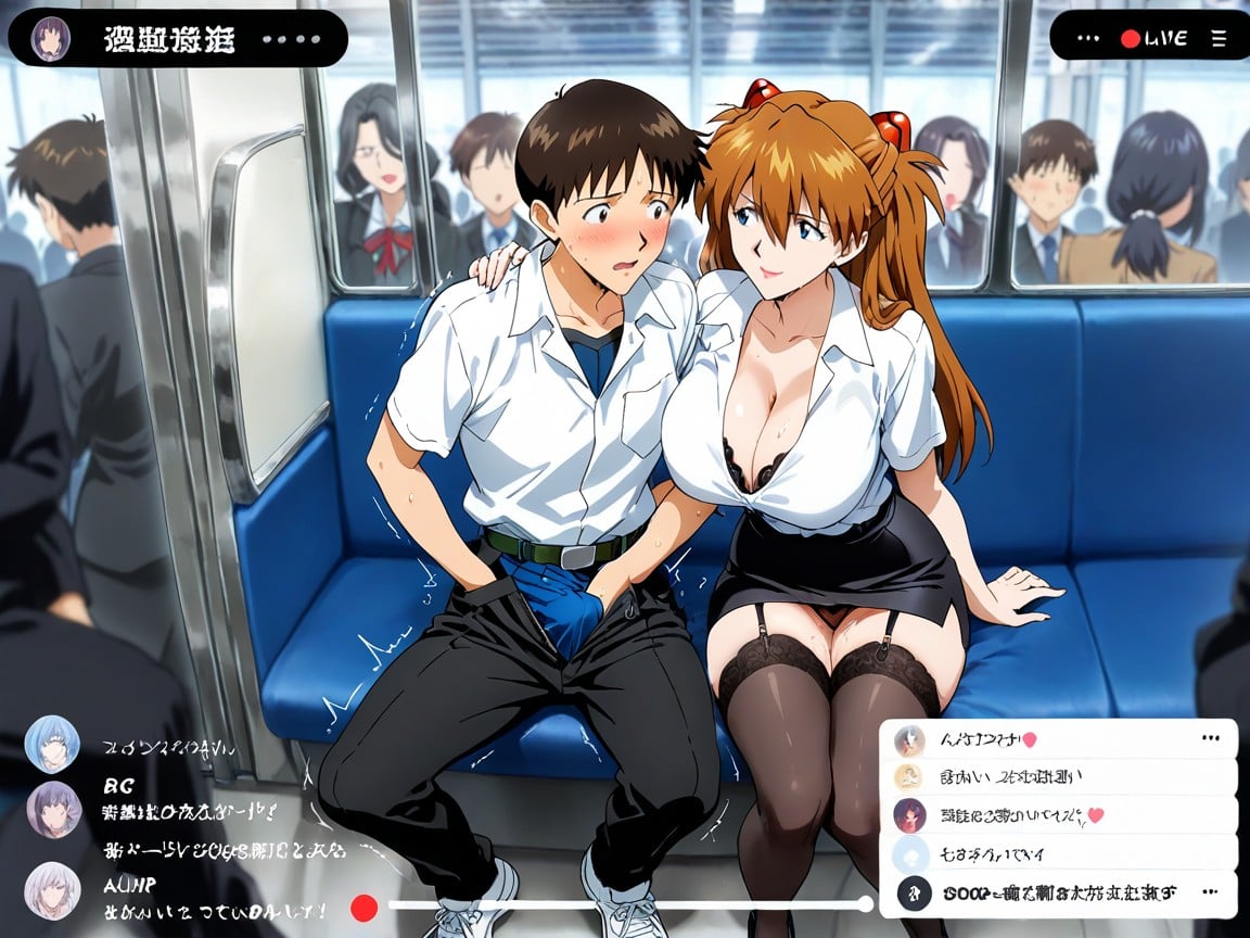 Women Have Mischievous And Seductive Expression, Lovind, The Three Are Very Close Together AI Porn