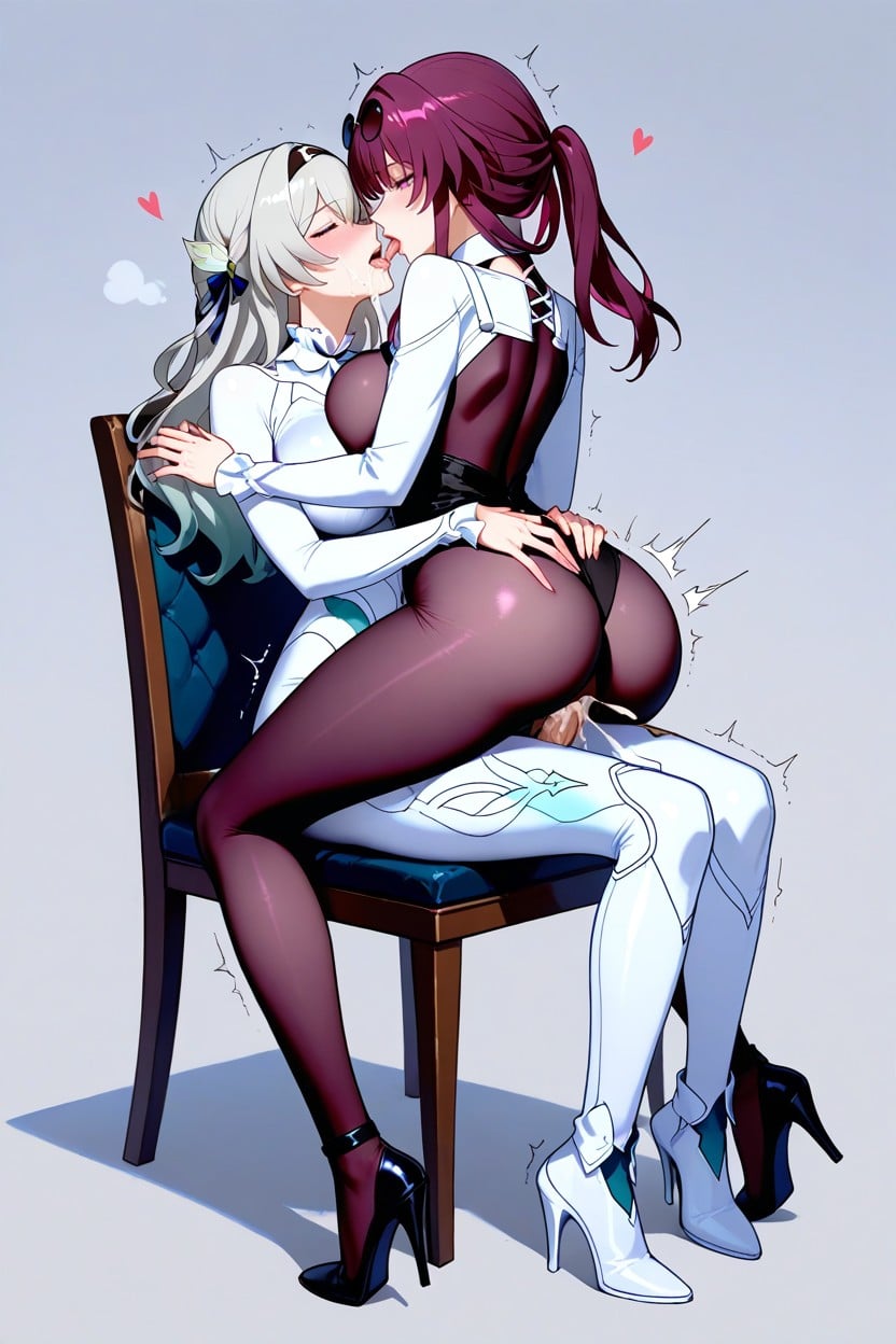 Cum In Pussy, Kafka From Honkai Star Rail, Blushing Hentai AI Porn